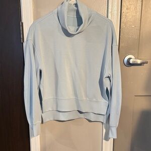 Lululemon Light Blue Cowl Neck Sweater